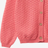 Wheat Main Strikket Cardigan Magnella Cardigan 9454 coral