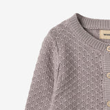 Wheat Main Strikket Cardigan Magnella Cardigan 9531 dusty purple