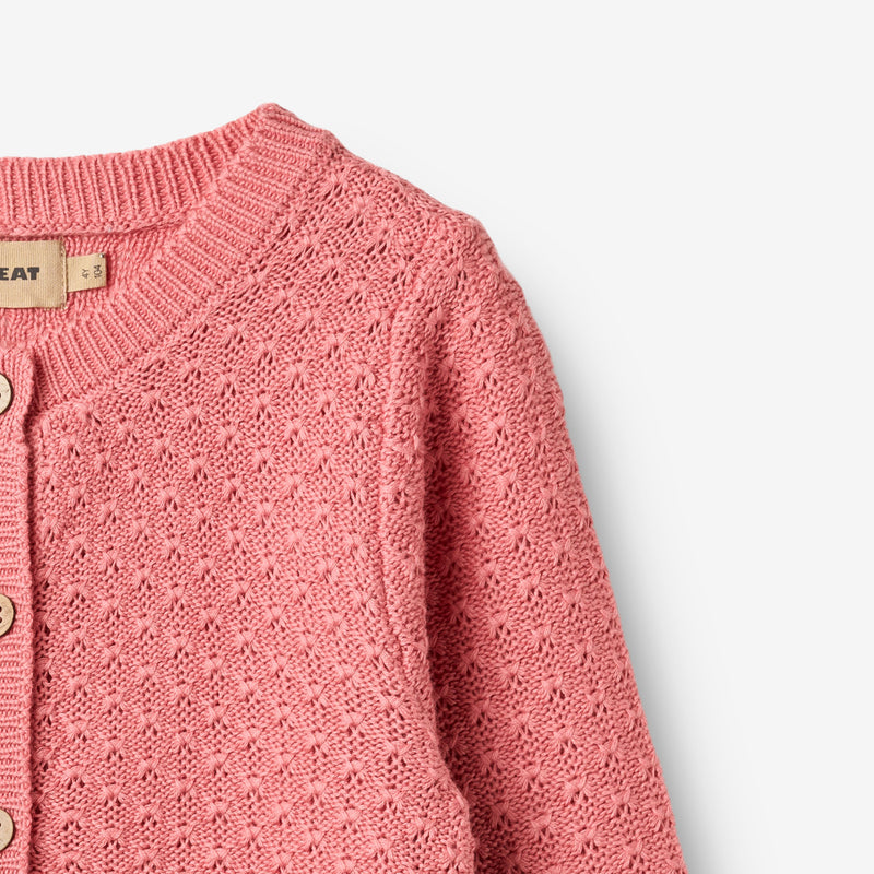Wheat Main Strikket Cardigan Magnella Cardigan 9568 soft pink