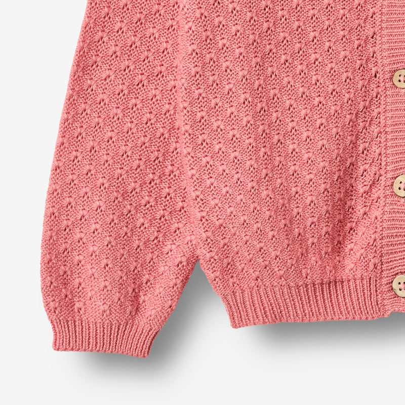 Wheat Main Strikket Cardigan Magnella Cardigan 9568 soft pink
