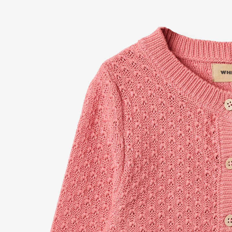 Wheat Main Strikket Cardigan Magnella Cardigan 9568 soft pink