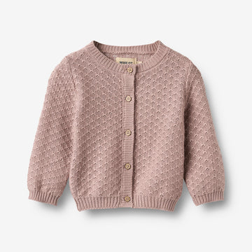 Wheat Main Strikket Cardigan Magnella Cardigan 1135 dry rose