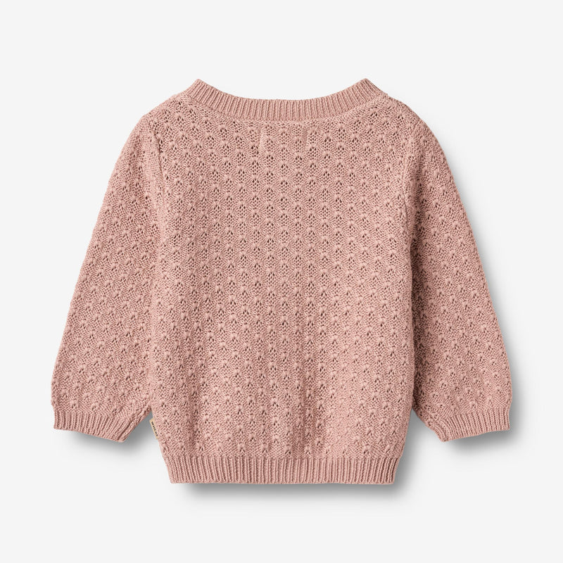 Wheat Main Strikket Cardigan Magnella Cardigan 2487 rose powder