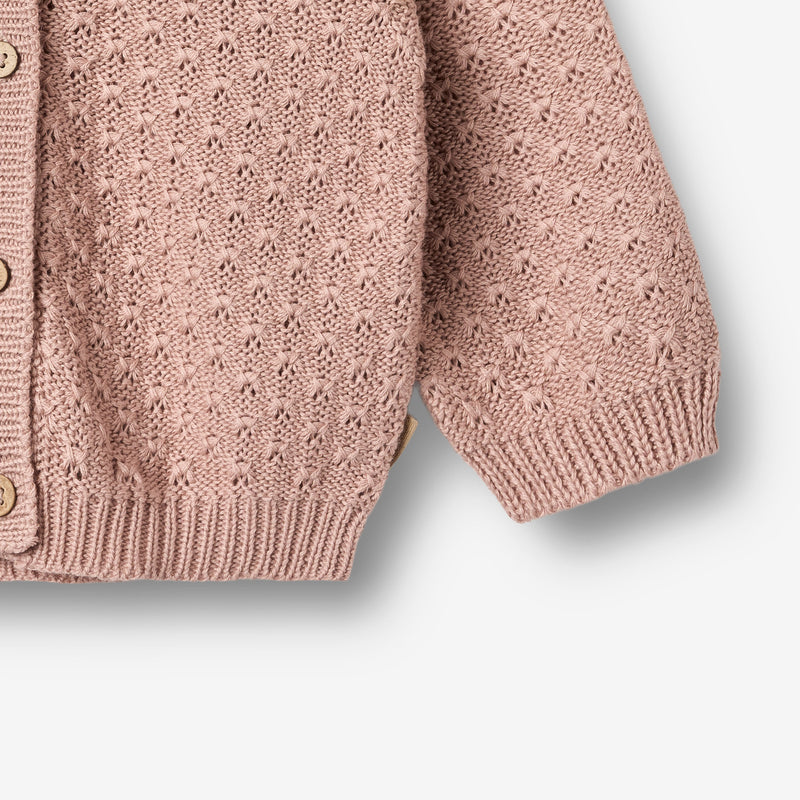 Wheat Main Strikket Cardigan Magnella Cardigan 2487 rose powder