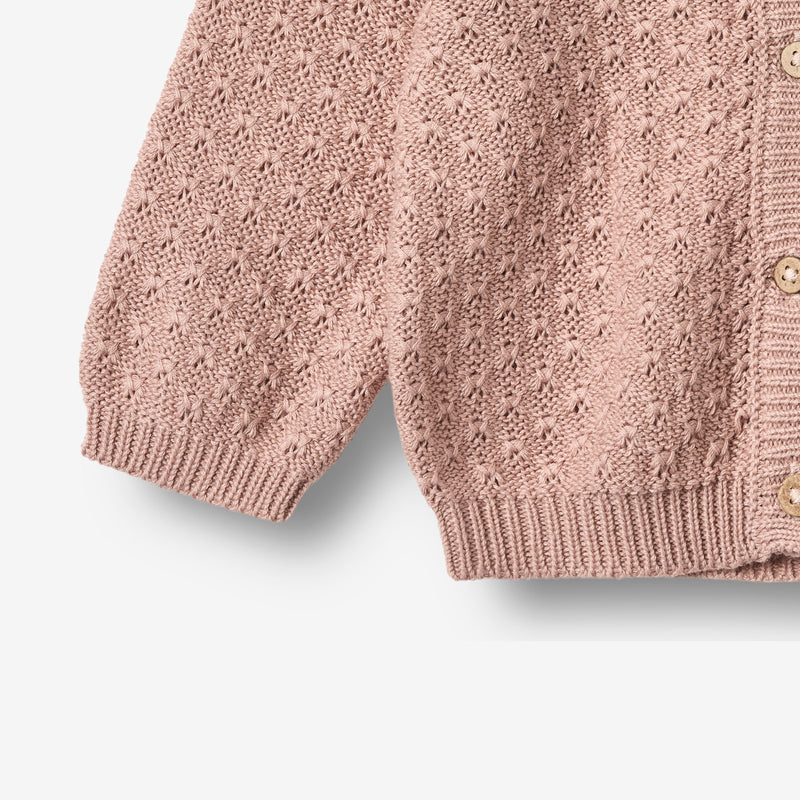 Wheat Main Strikket Cardigan Magnella Cardigan 2487 rose powder
