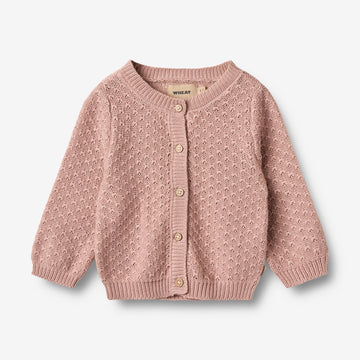 Wheat Main Strikket Cardigan Magnella Cardigan 2487 rose powder
