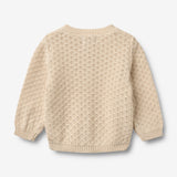 Wheat Main Strikket Cardigan Magnella Cardigan 3336 sandshell