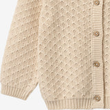 Wheat Main Strikket Cardigan Magnella Cardigan 3336 sandshell