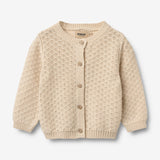 Wheat Main Strikket Cardigan Magnella Cardigan 3336 sandshell