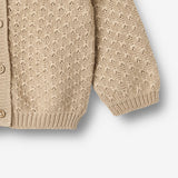 Wheat Main Strikket Cardigan Magnella Cardigan 3354 warm sand
