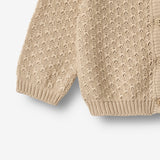 Wheat Main Strikket Cardigan Magnella Cardigan 3354 warm sand
