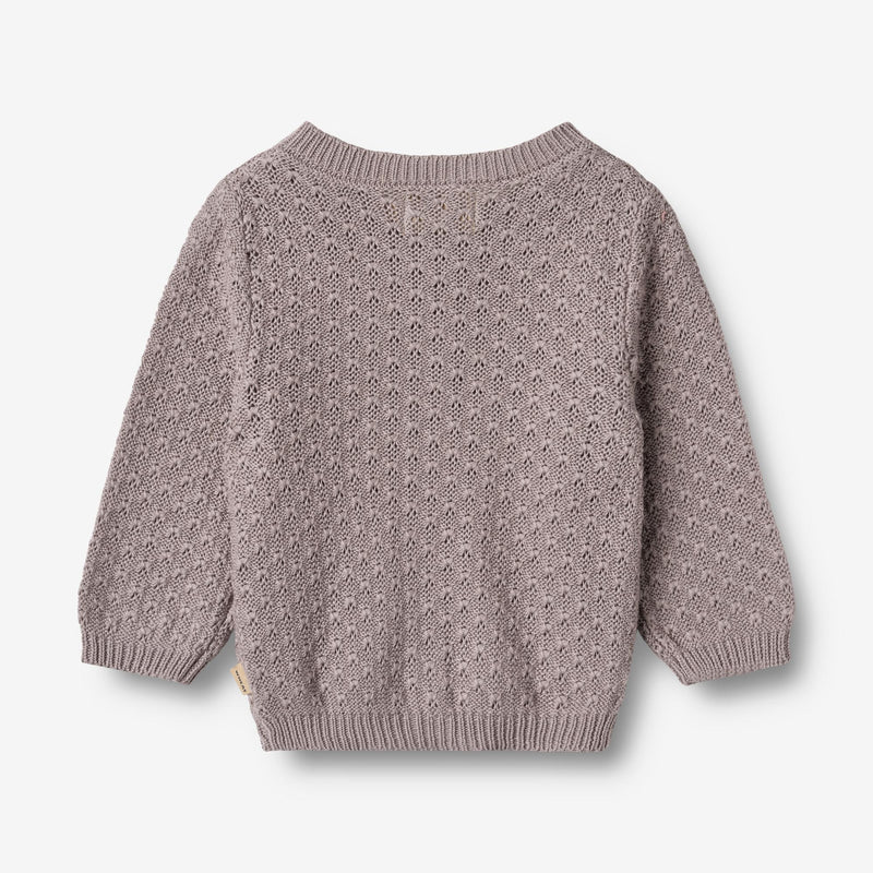 Wheat Main Strikket Cardigan Magnella Cardigan 9531 dusty purple