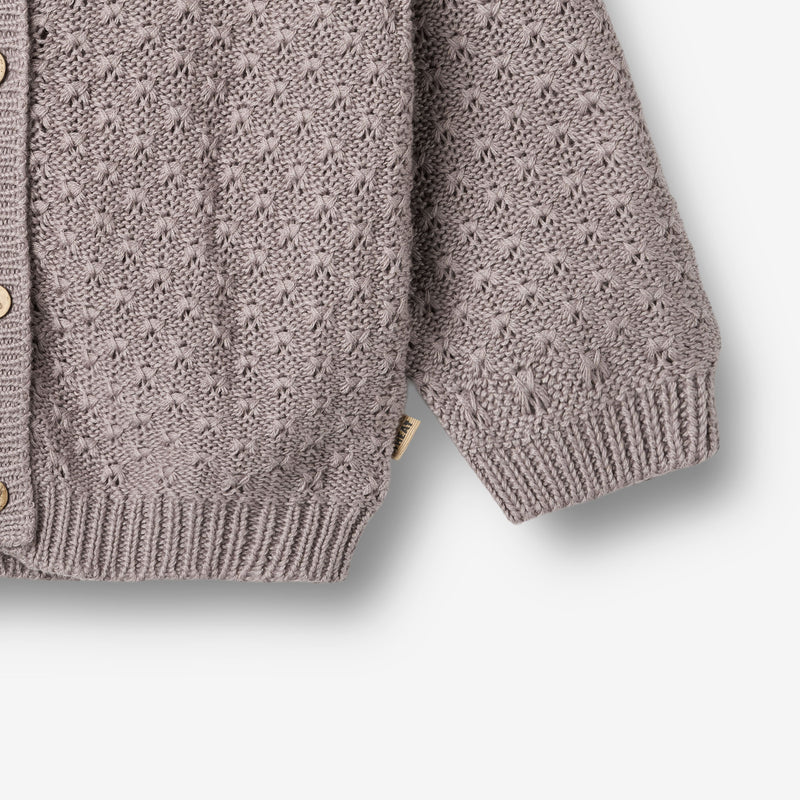 Wheat Main Strikket Cardigan Magnella Cardigan 9531 dusty purple