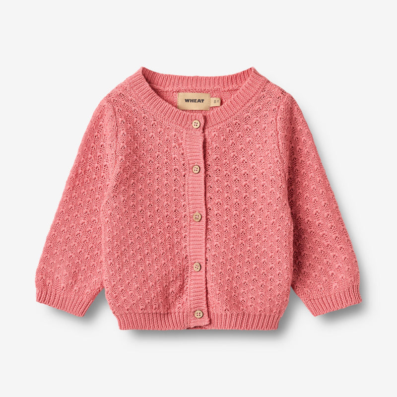 Wheat Main Strikket Cardigan Magnella Cardigan 9568 soft pink