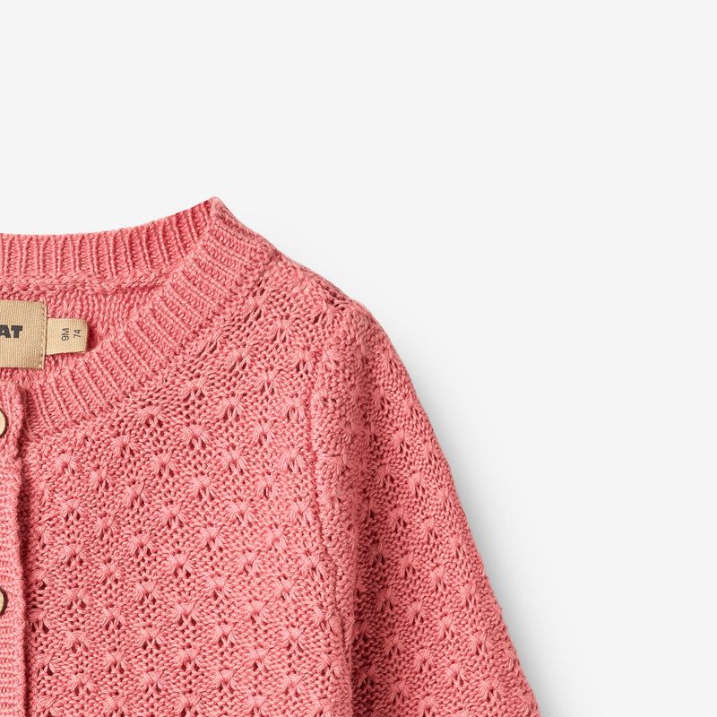 Wheat Main Strikket Cardigan Magnella Cardigan 9568 soft pink