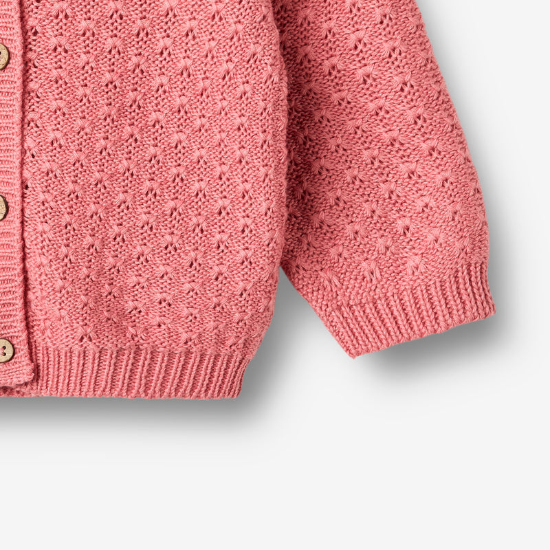 Wheat Main Strikket Cardigan Magnella Cardigan 9568 soft pink