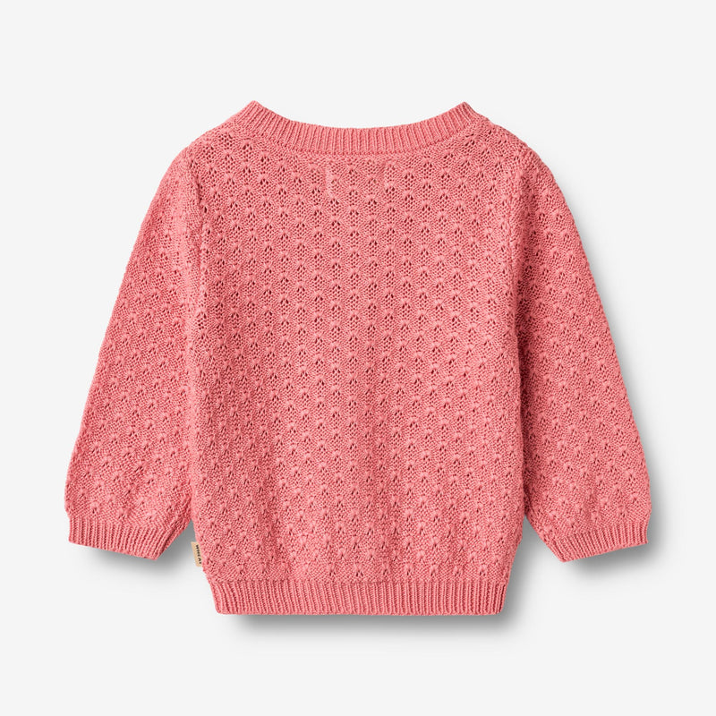 Wheat Main Strikket Cardigan Magnella Cardigan 9568 soft pink
