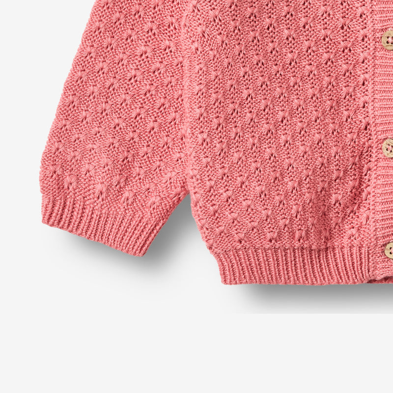 Wheat Main Strikket Cardigan Magnella Cardigan 9568 soft pink