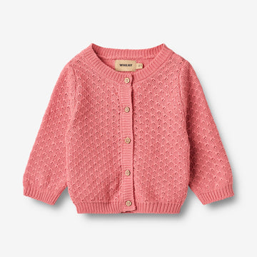 Wheat Main Strikket Cardigan Magnella Cardigan 9568 soft pink