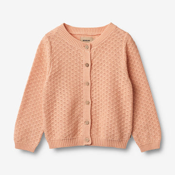 Wheat Main Strikket Cardigan Magnella Cardigan 2358 pink sand