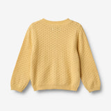 Wheat Main Strikket Cardigan Magnella Knitted Tops 9425 golden yellow