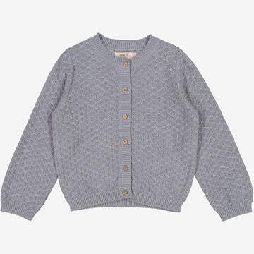Wheat Main  Strikket Cardigan Magnella Knitted Tops 1528 cloudy sky