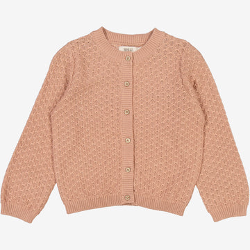 Wheat Main  Strikket Cardigan Magnella Knitted Tops 2031 rose dawn