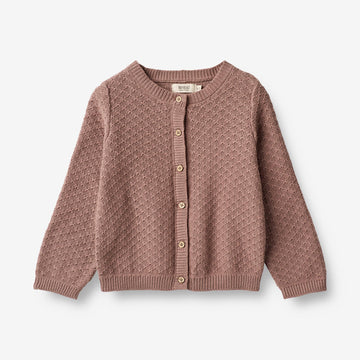 Wheat Main  Strikket Cardigan Magnella Knitted Tops 1349 lavender rose
