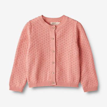 Wheat Main  Strikket Cardigan Magnella Knitted Tops 2509 rosette