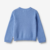 Wheat Main  Strikket Cardigan Magnella Knitted Tops 4102 azure blue