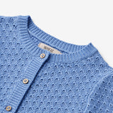 Wheat Main  Strikket Cardigan Magnella Knitted Tops 4102 azure blue