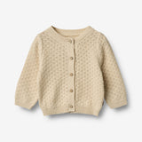 Wheat Main Strikket Cardigan Magnella Knitted Tops 3336 sandshell