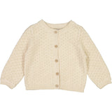 Wheat Main Strikket Cardigan Magnella Knitted Tops 1101 cloud melange