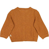 Wheat Main Strikket Cardigan Magnella Knitted Tops 3025 cinnamon melange