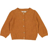 Wheat Main Strikket Cardigan Magnella Knitted Tops 3025 cinnamon melange