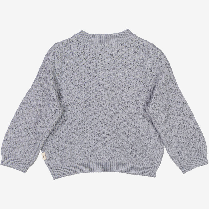 Wheat Strikket Cardigan Magnella | Baby Knitted Tops 1528 cloudy sky