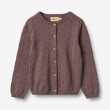 Wheat Main Strikket Cardigan Maia Cardigan 2378 plum 