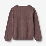Wheat Main Strikket Cardigan Maia Cardigan 2378 plum 