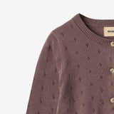 Wheat Main Strikket Cardigan Maia Cardigan 2378 plum 