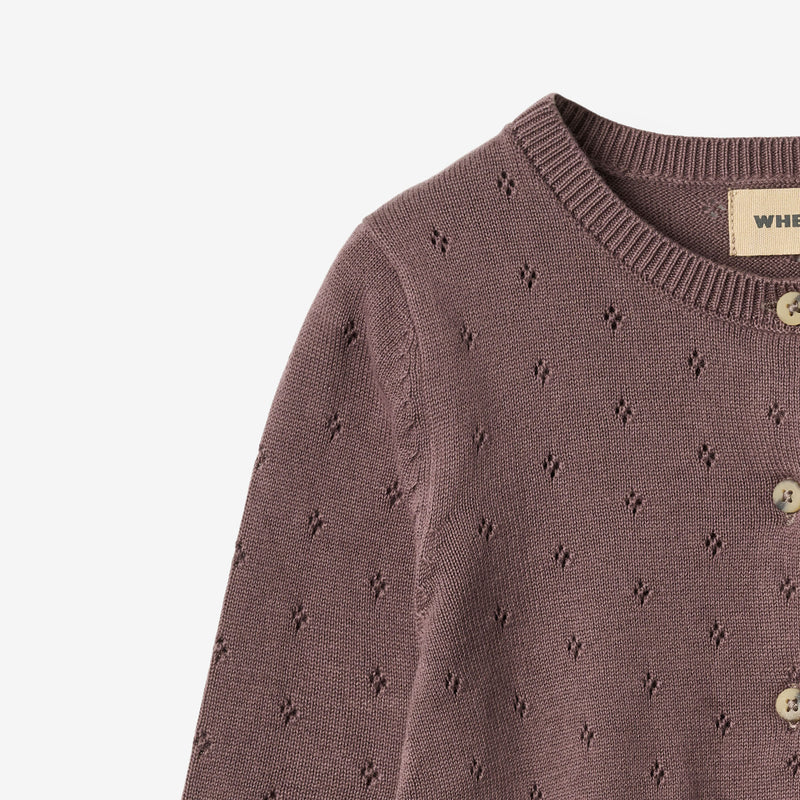 Wheat Main Strikket Cardigan Maia Cardigan 2378 plum 