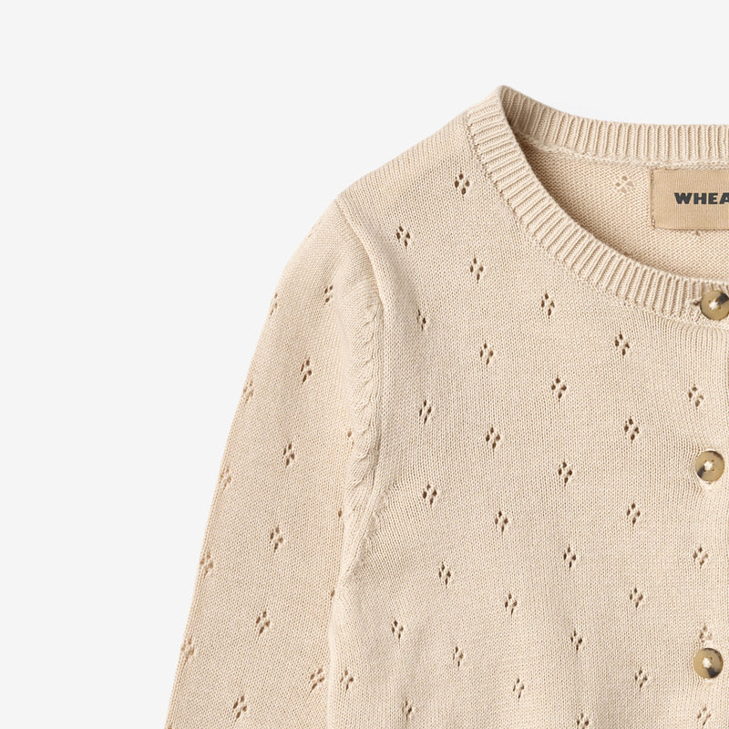 Wheat Main Strikket Cardigan Maia Cardigan 3191 offwhite
