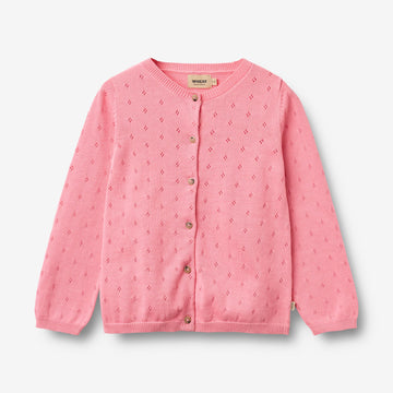 Wheat Main Strikket Cardigan Maia Cardigan 9638 bubblegum