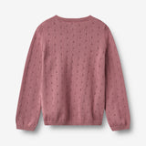 Wheat Main Strikket Cardigan Maia Cardigan 9705 warm lilac