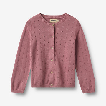 Wheat Main Strikket Cardigan Maia Cardigan 9705 warm lilac