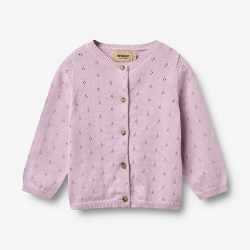 Wheat Main Strikket Cardigan Maia Cardigan 1346 lavender