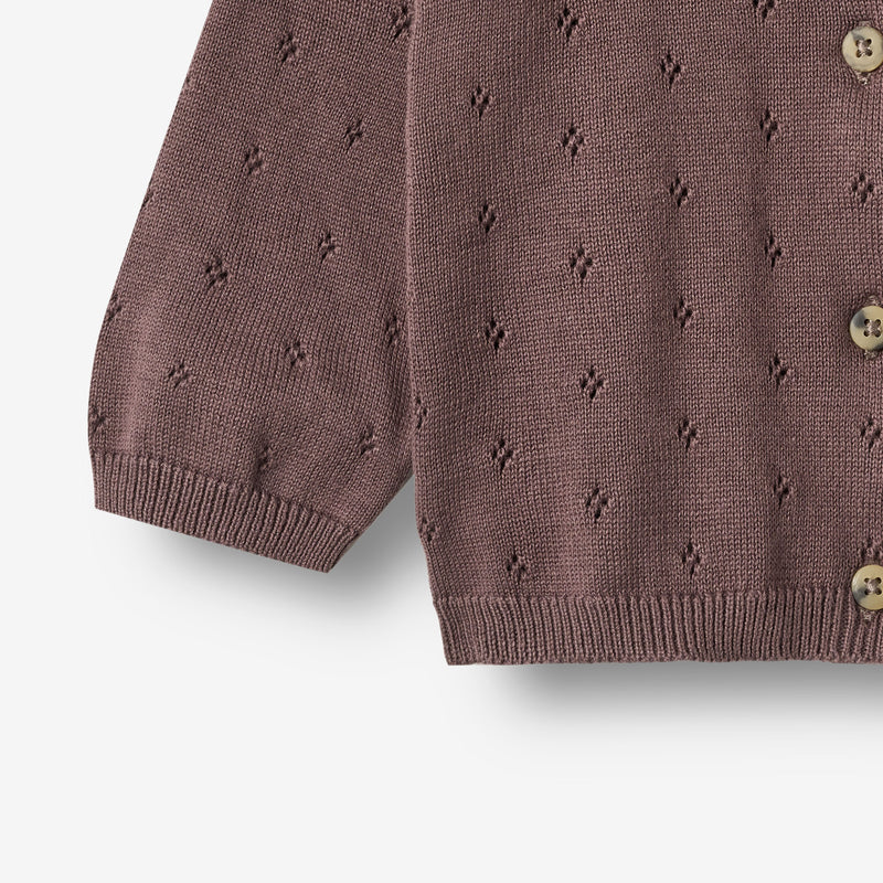 Wheat Main Strikket Cardigan Maia Cardigan 2378 plum 