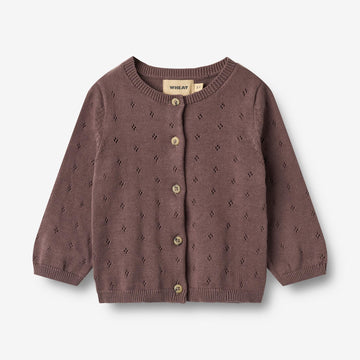 Wheat Main Strikket Cardigan Maia Cardigan 2378 plum 