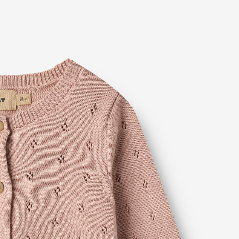 Wheat Main Strikket Cardigan Maia Cardigan 2487 rose powder