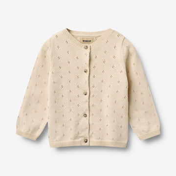 Wheat Main Strikket Cardigan Maia Cardigan 3336 sandshell