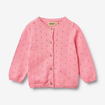 Wheat Main Strikket Cardigan Maia Cardigan 9638 bubblegum